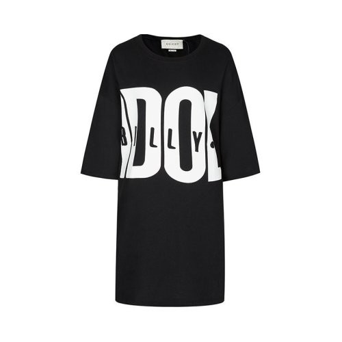 【服装】GUCCI/古驰 女士黑色棉质女士短袖T恤 539080 XJAIU 1289 PL2303